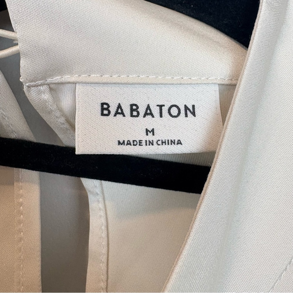 Aritzia Babaton Blouse in matte pearl satin - Picture 7 of 12